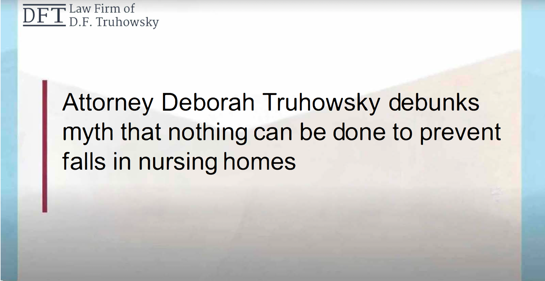 Can anything be done to prevent falls in nursing homes?